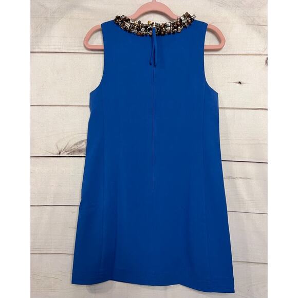 Lilly Pulitzer Size 2 Blue Dress Shell Pearl Accents Edita - Picture 2 of 7